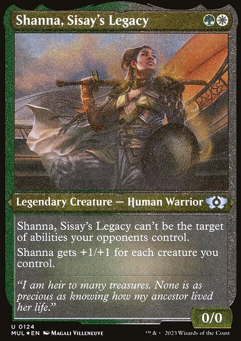 Shanna, Sisay's Legacy, Multiverse Legends #124, Magic: The Gathering card