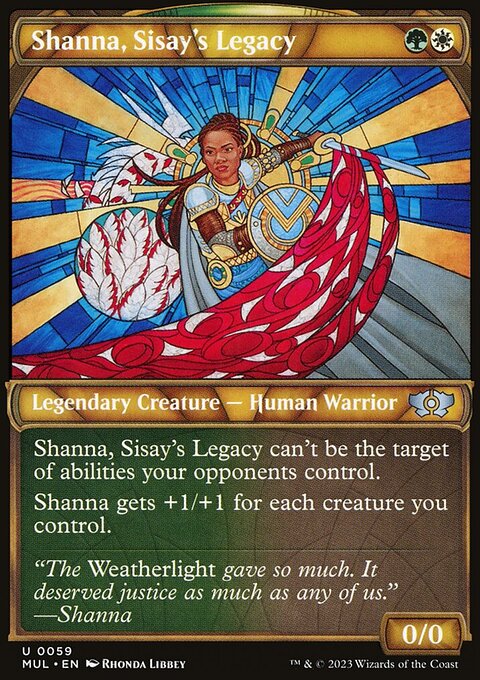 Shanna, Sisay's Legacy, Multiverse Legends #59, Magic: The Gathering card