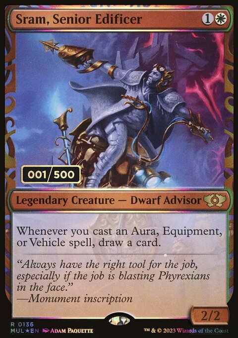 Sram, Senior Edificer, Multiverse Legends #136z, Magic: The Gathering card