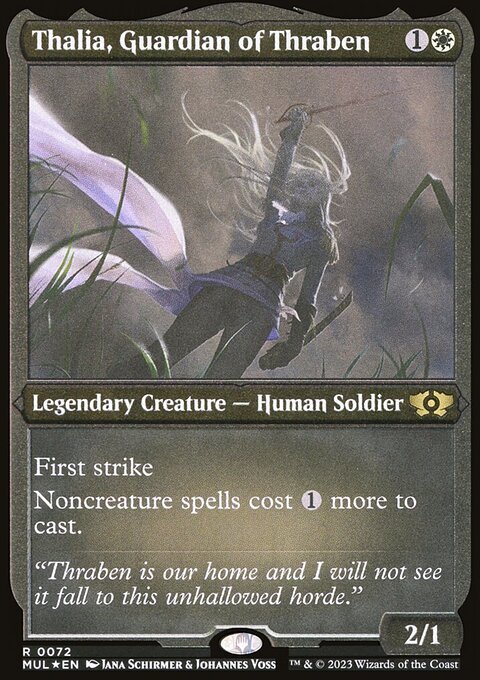 Thalia, Guardian of Thraben, Multiverse Legends #72, Magic: The Gathering card