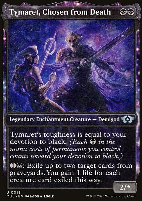Tymaret, Chosen from Death, Multiverse Legends #18, Magic: The Gathering card