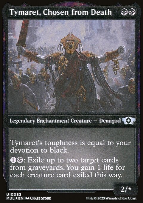 Tymaret, Chosen from Death, Multiverse Legends #83, Magic: The Gathering card