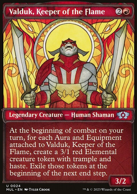 Valduk, Keeper of the Flame, Multiverse Legends #24, Magic: The Gathering card