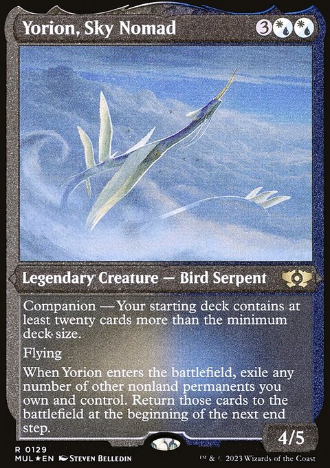 Yorion, Sky Nomad, Multiverse Legends #129, Magic: The Gathering card