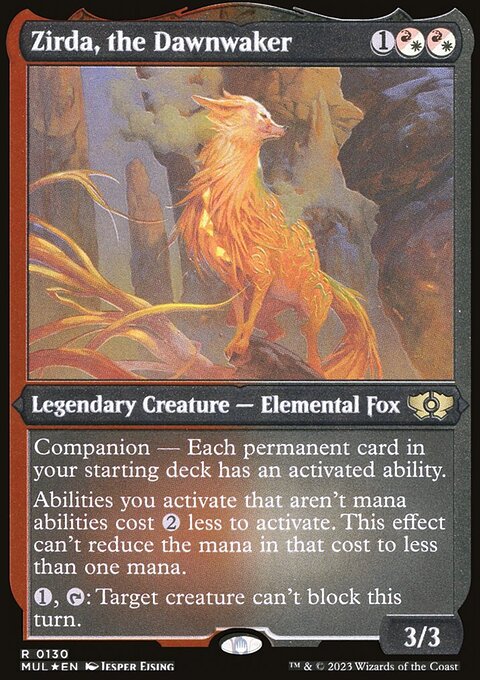 Zirda, the Dawnwaker, Multiverse Legends #130, Magic: The Gathering card