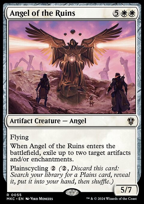 Angel of the Ruins, Murders at Karlov Manor Commander #55, Magic: The Gathering card