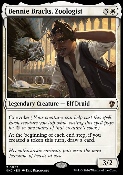 Bennie Bracks, Zoologist, Murders at Karlov Manor Commander #57, Magic: The Gathering card