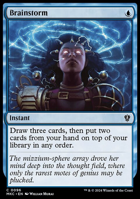 Brainstorm, Murders at Karlov Manor Commander #96, Magic: The Gathering card
