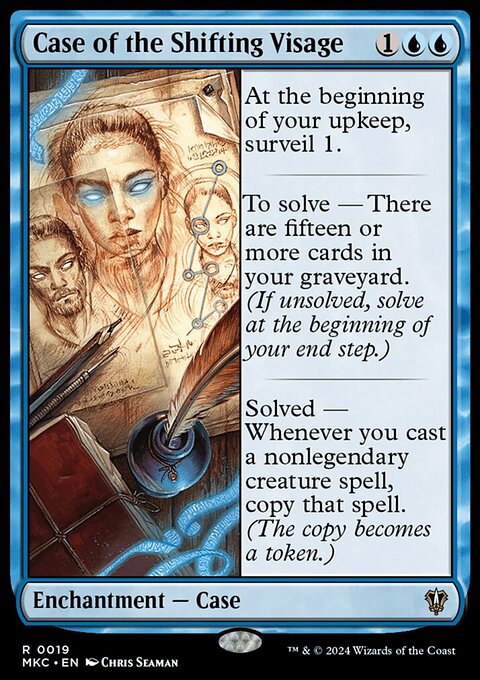 Case of the Shifting Visage, Murders at Karlov Manor Commander #19, Magic: The Gathering card