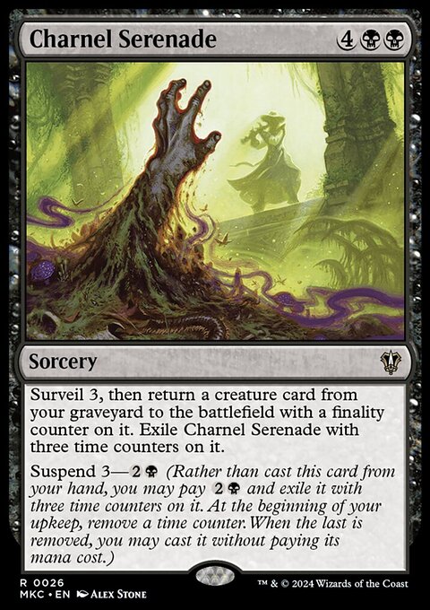 Charnel Serenade, Murders at Karlov Manor Commander #26, Magic: The Gathering card