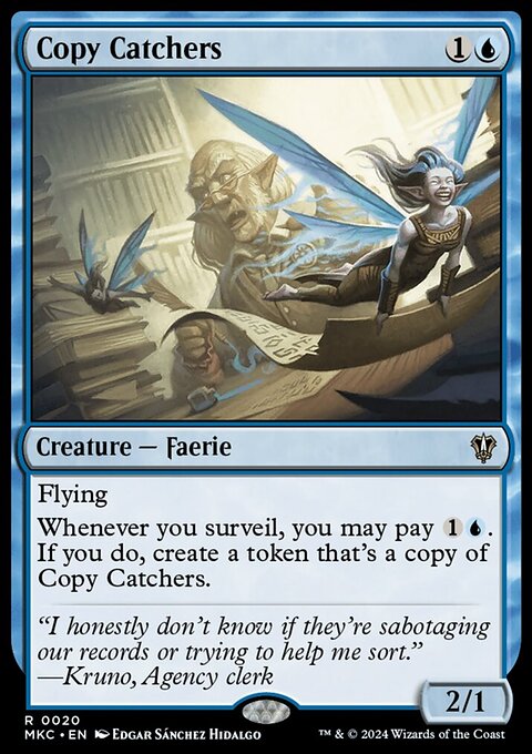 Copy Catchers, Murders at Karlov Manor Commander #20, Magic: The Gathering card