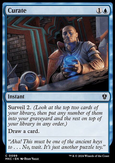 Curate, Murders at Karlov Manor Commander #99, Magic: The Gathering card