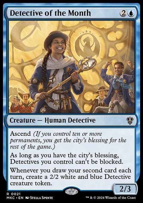 Detective of the Month, Murders at Karlov Manor Commander #21, Magic: The Gathering card
