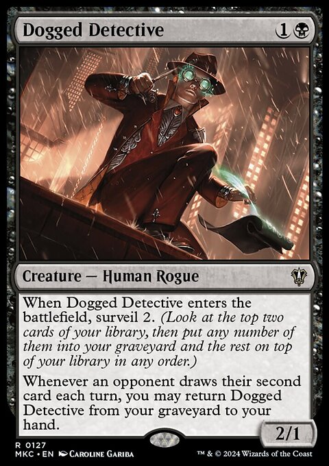 Dogged Detective, Murders at Karlov Manor Commander #127, Magic: The Gathering card