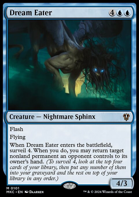 Dream Eater, Murders at Karlov Manor Commander #101, Magic: The Gathering card