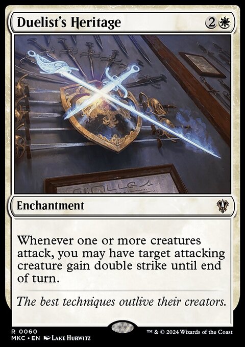 Duelist's Heritage, Murders at Karlov Manor Commander #60, Magic: The Gathering card