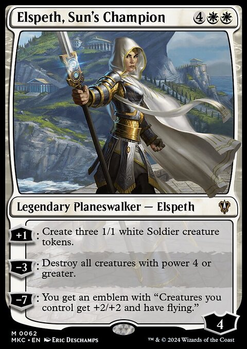 Elspeth, Sun's Champion, Murders at Karlov Manor Commander #62, Magic: The Gathering card