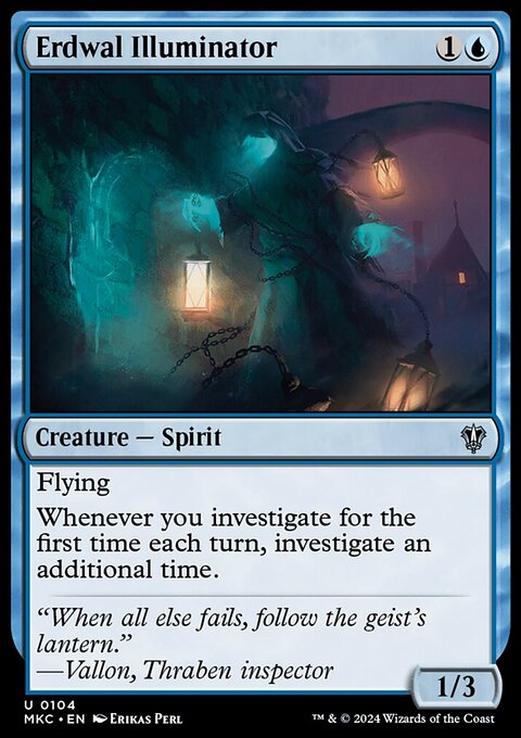 Erdwal Illuminator, Murders at Karlov Manor Commander #104, Magic: The Gathering card