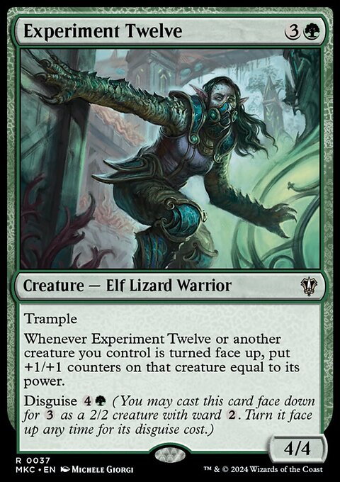 Experiment Twelve, Murders at Karlov Manor Commander #37, Magic: The Gathering card