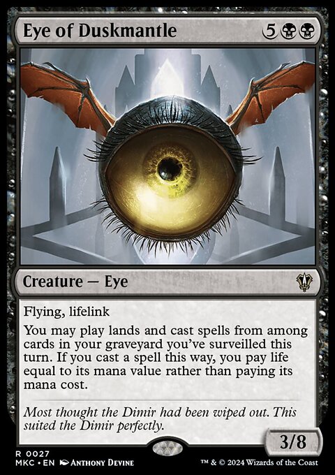 Eye of Duskmantle, Murders at Karlov Manor Commander #27, Magic: The Gathering card