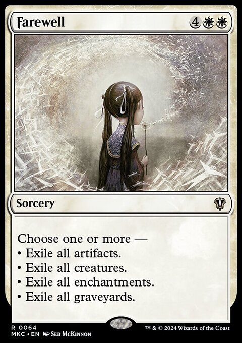 Farewell, Murders at Karlov Manor Commander #64, Magic: The Gathering card