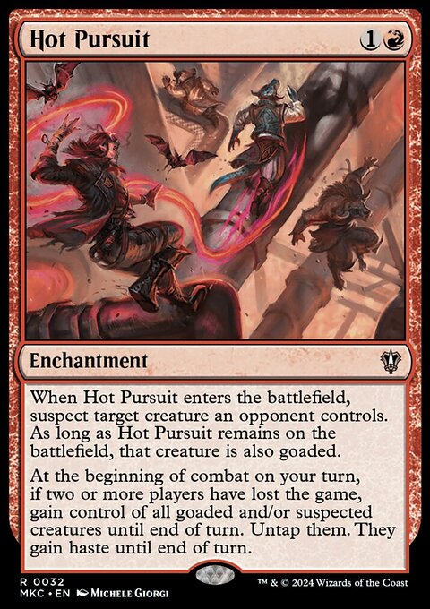 Hot Pursuit, Murders at Karlov Manor Commander #32, Magic: The Gathering card
