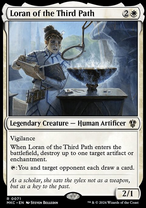 Loran of the Third Path, Murders at Karlov Manor Commander #71, Magic: The Gathering card