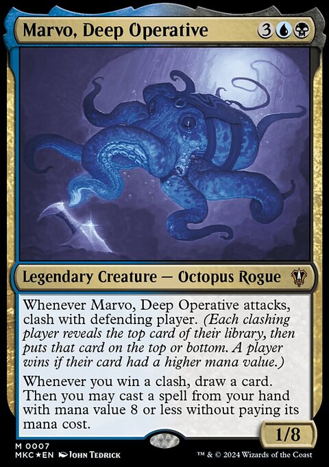 Marvo, Deep Operative, Murders at Karlov Manor Commander #7, Magic: The Gathering card
