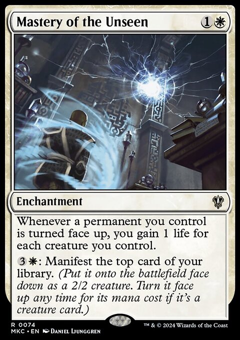Mastery of the Unseen, Murders at Karlov Manor Commander #74, Magic: The Gathering card