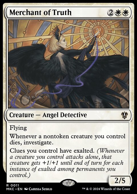Merchant of Truth, Murders at Karlov Manor Commander #11, Magic: The Gathering card