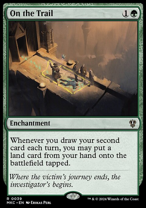 On the Trail, Murders at Karlov Manor Commander #39, Magic: The Gathering card
