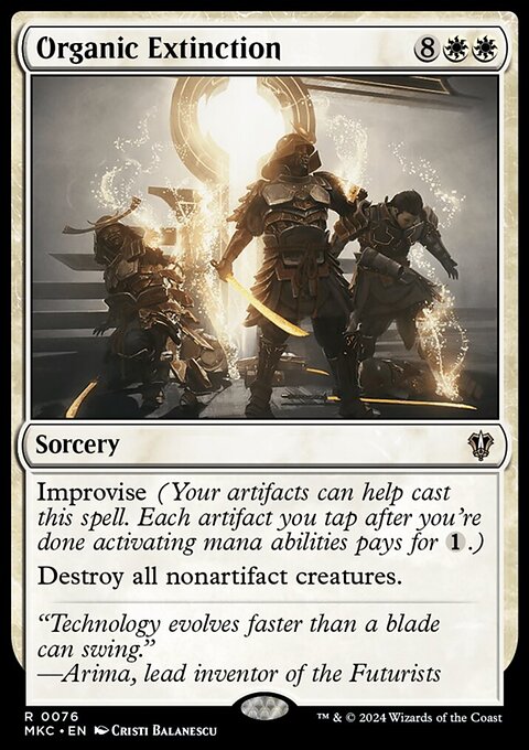 Organic Extinction, Murders at Karlov Manor Commander #76, Magic: The Gathering card