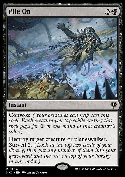 Pile On, Murders at Karlov Manor Commander #134, Magic: The Gathering card