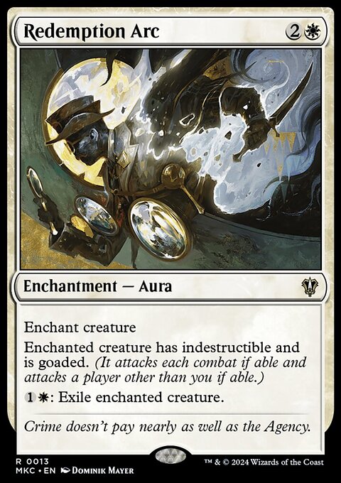 Redemption Arc, Murders at Karlov Manor Commander #13, Magic: The Gathering card