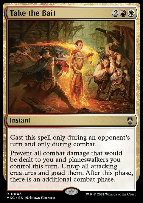 Take the Bait, Murders at Karlov Manor Commander #43, Magic: The Gathering card