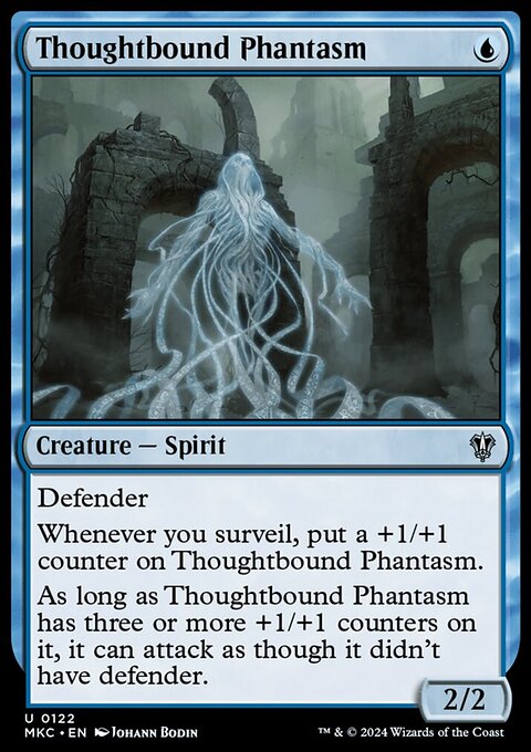 Thoughtbound Phantasm, Murders at Karlov Manor Commander #122, Magic: The Gathering card