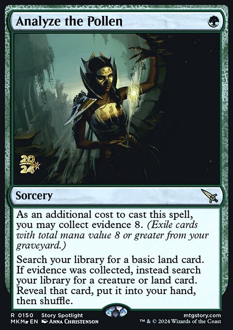 Analyze the Pollen, Murders at Karlov Manor Promos #150s, Magic: The Gathering card
