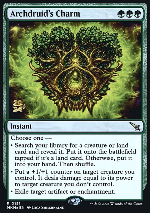 Archdruid's Charm, Murders at Karlov Manor Promos #151s, Magic: The Gathering card