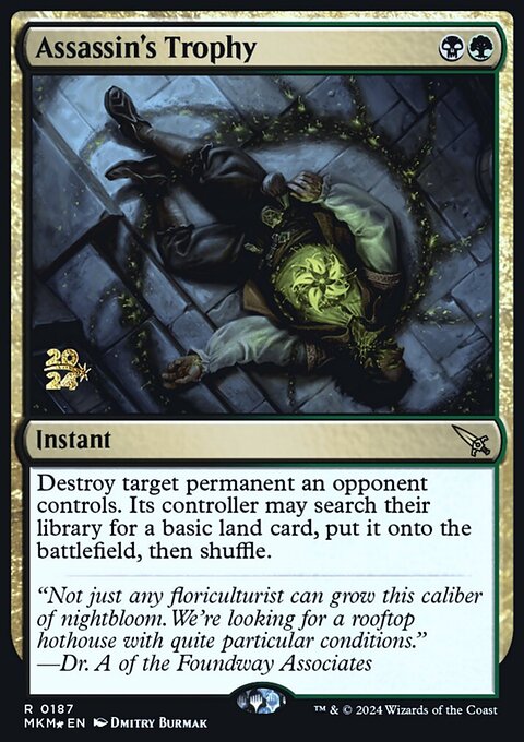 Assassin's Trophy, Murders at Karlov Manor Promos #187s, Magic: The Gathering card