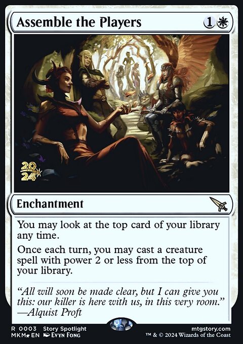 Assemble the Players, Murders at Karlov Manor Promos #3s, Magic: The Gathering card