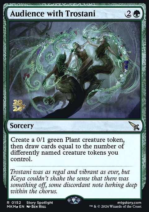 Audience with Trostani, Murders at Karlov Manor Promos #152s, Magic: The Gathering card