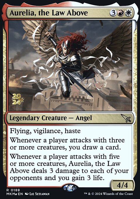 Aurelia, the Law Above, Murders at Karlov Manor Promos #188s, Magic: The Gathering card