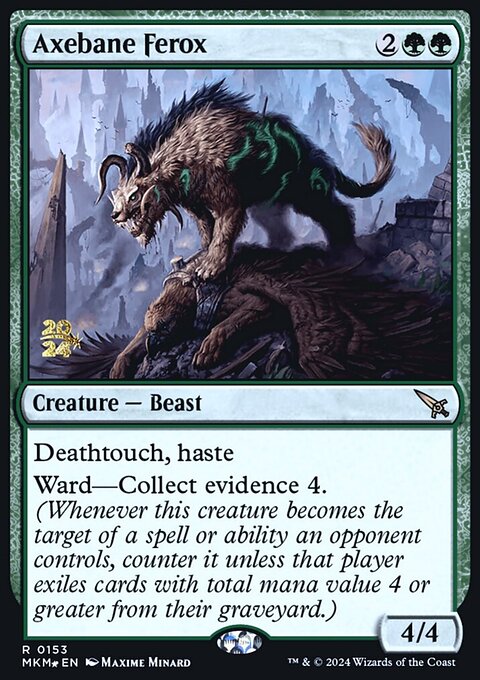 Axebane Ferox, Murders at Karlov Manor Promos #153s, Magic: The Gathering card