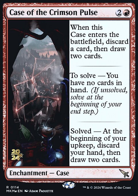 Case of the Crimson Pulse, Murders at Karlov Manor Promos #114s, Magic: The Gathering card