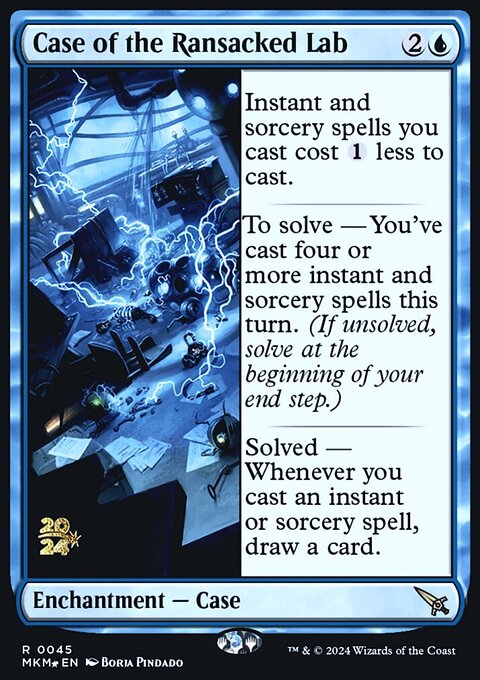 Case of the Ransacked Lab, Murders at Karlov Manor Promos #45s, Magic: The Gathering card