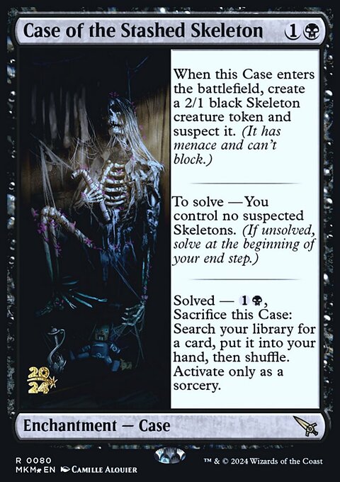 Case of the Stashed Skeleton, Murders at Karlov Manor Promos #80s, Magic: The Gathering card