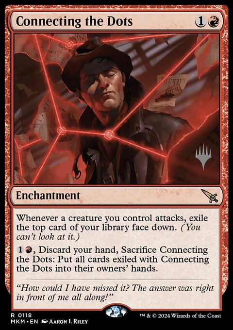 Connecting the Dots, Murders at Karlov Manor Promos #118p, Magic: The Gathering card