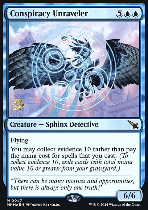 Conspiracy Unraveler, Murders at Karlov Manor Promos #47s, Magic: The Gathering card
