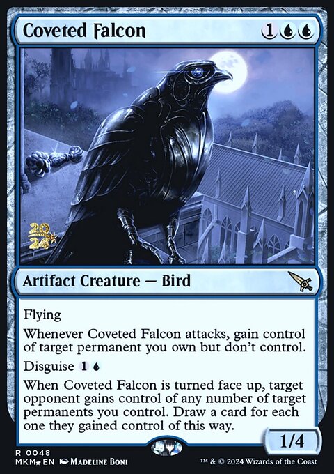 Coveted Falcon, Murders at Karlov Manor Promos #48s, Magic: The Gathering card