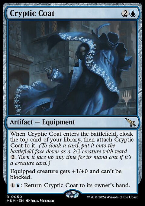 Cryptic Coat, Murders at Karlov Manor Promos #50p, Magic: The Gathering card